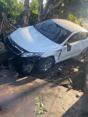 Accidente en la carretera La Rosa – Guanábano