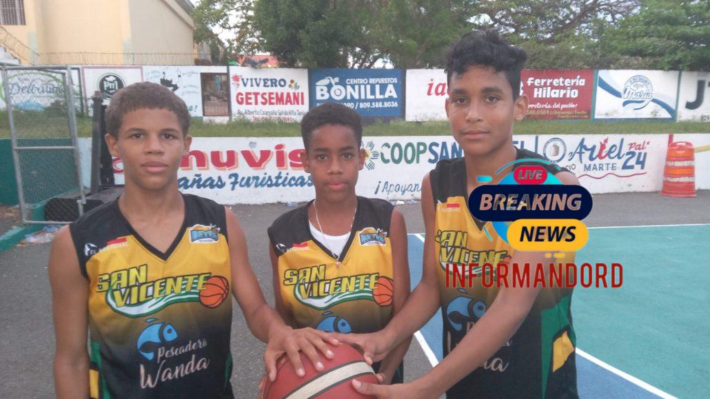 Club San Vicente sigue encabezando grupo “B” torneo de baloncesto U14 provincial