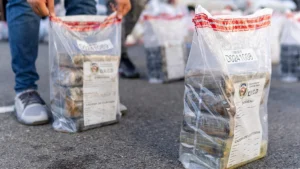 Alijo confiscado en Baní tuvo un peso de 1.5 toneladas